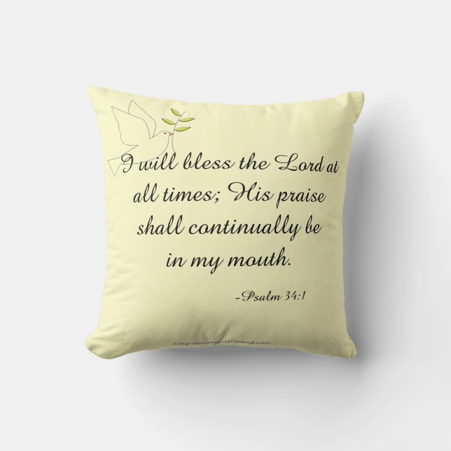 Bless The Lord Cushion (Front)