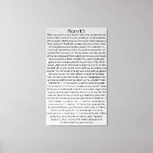 Bless the Lord O my soul bible verse Psalm 103 Canvas Print
