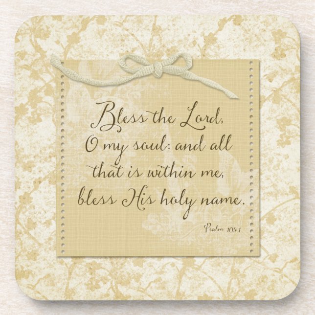 Bless the Lord O My Soul Coaster (Front)