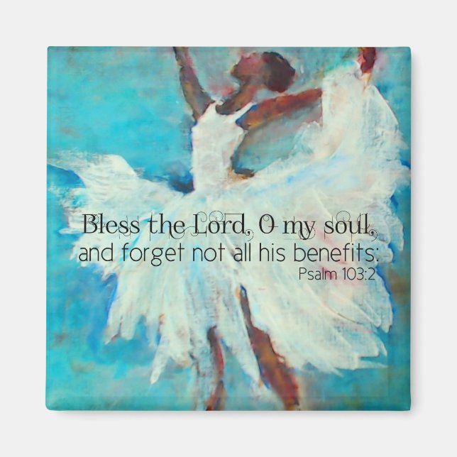 Bless the Lord Scripture Magnet (Front)