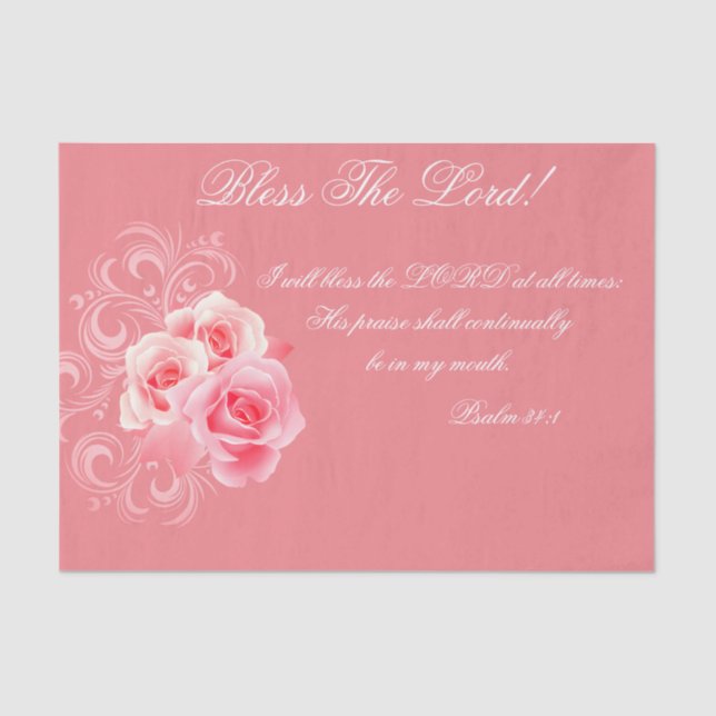 Bless The Lord! Tissue Paper (Front)