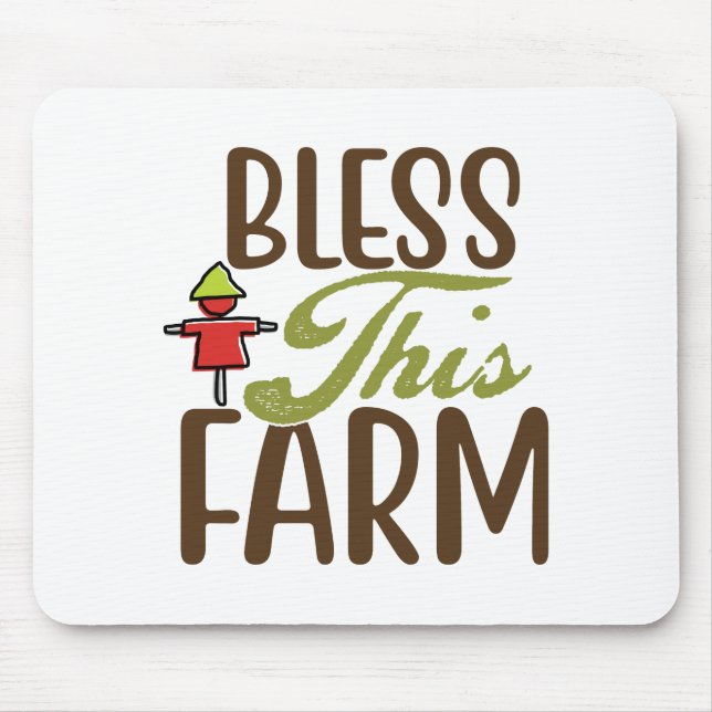 Bless This Farm Mouse Mat (Front)