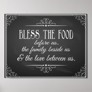 Bless this food for wedding reception Print