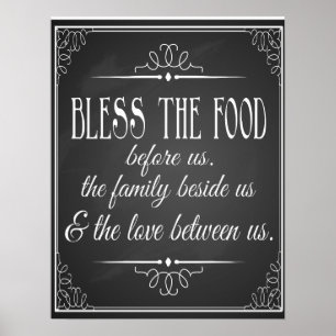 Bless this food for wedding reception Print