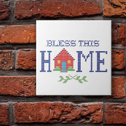 Bless This Home Ceramic Tile