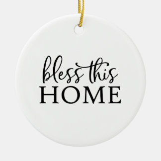 Bless this Home Ceramic Tree Decoration