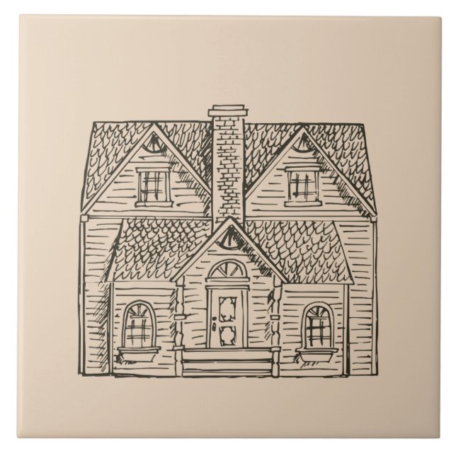 Bless This House with image template Tile (Front)
