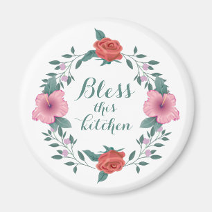 Bless this Kitchen Christian Fridge Magnet
