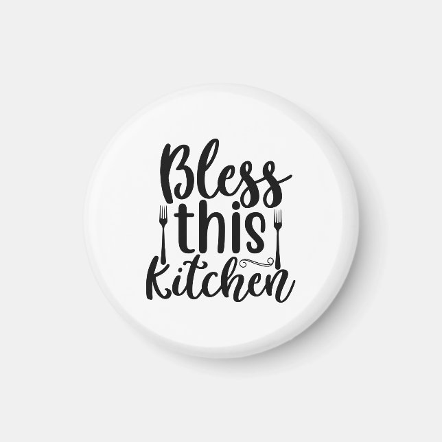 Bless This Kitchen Magnet (Front)
