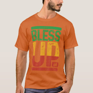 Bless Up Reggae Music Rastafari Lion of Judah Rast T-Shirt