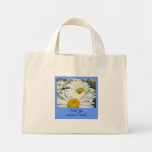Bless You and Your Family! bags White Daisy Flower