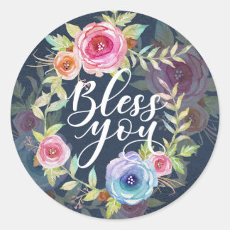 Bless Your, beautiful floral wreath Sticker