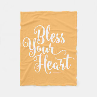 Bless Your Heart Fleece Blanket