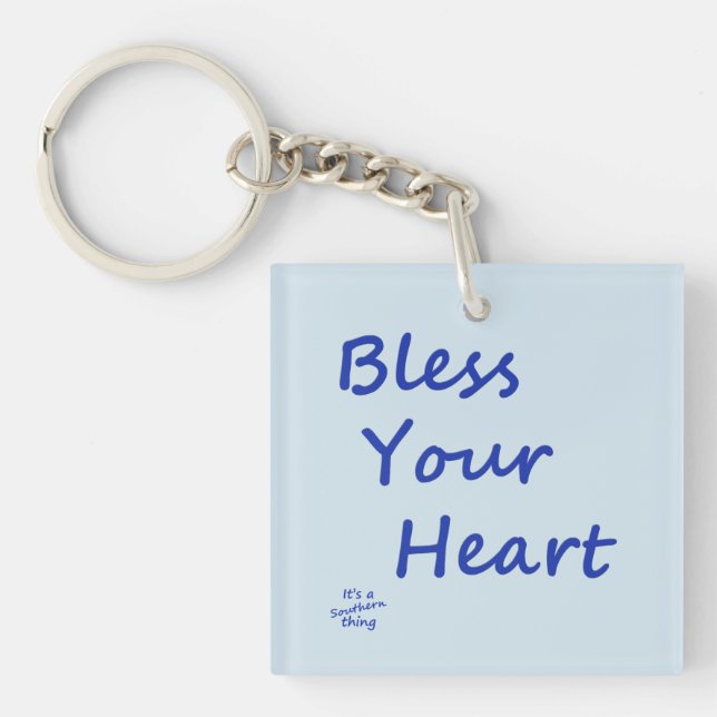 Bless Your Heart Key Ring (Front)