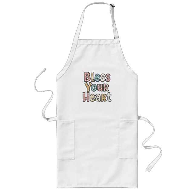 Bless Your Heart Long Apron (Front)