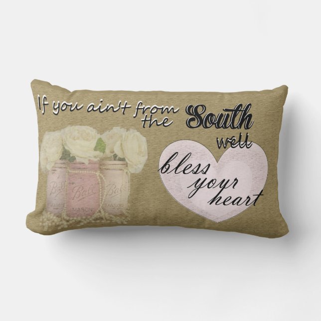 Bless Your Heart Lumbar Cushion (Front)