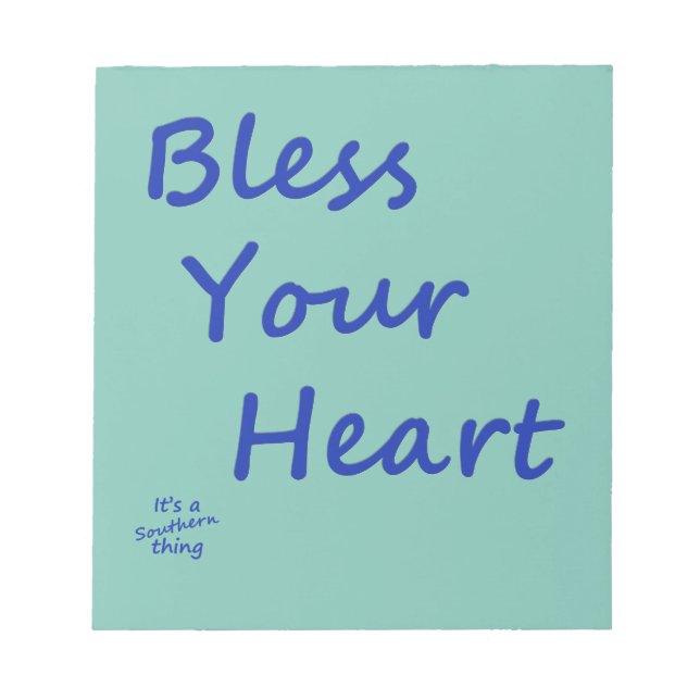 Bless Your Heart Notepad (Front)