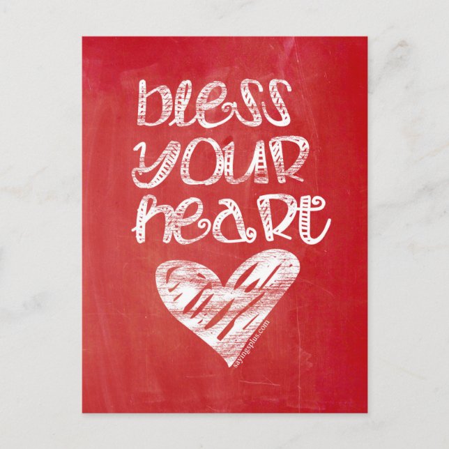 Bless Your Heart Postcard (Front)