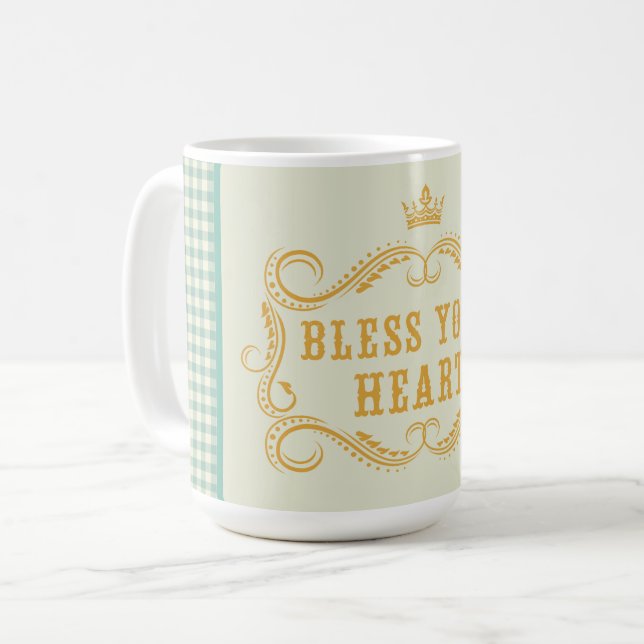 Bless Your Heart Southern Quote  Coffee Mug (Front Left)