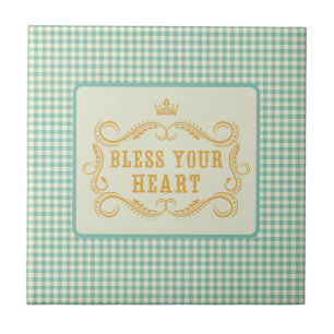 Bless Your Heart Southern Quote  Tile