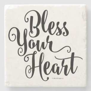 Bless Your Heart Stone Coaster