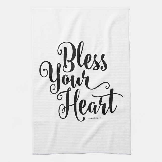 Bless Your Heart Tea Towel (Vertical)