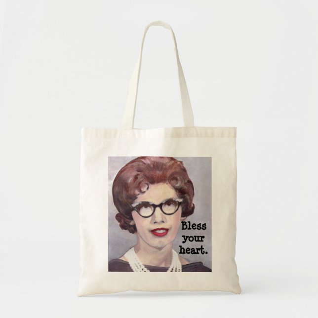 Bless your heart tote bag (Front)