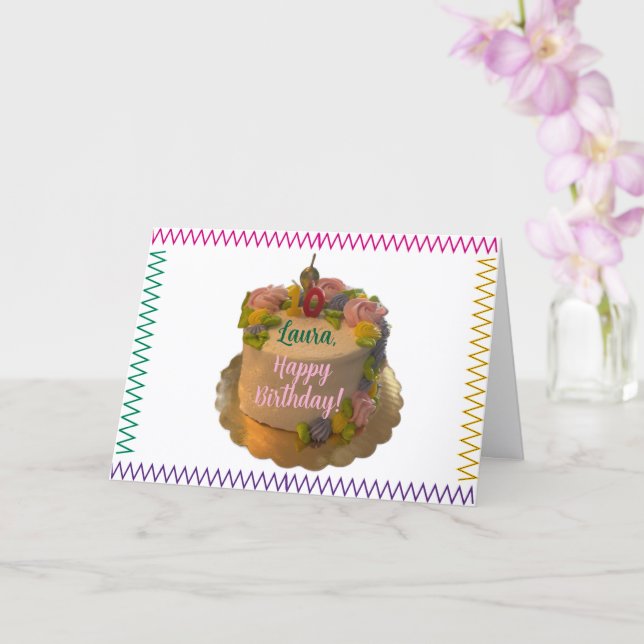 Blessed 10th Birthday Card (Orchid)