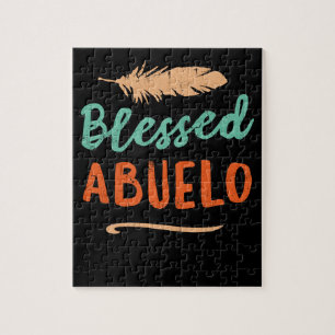 Blessed Abuelo Puerto Rico Grandpa Fathers Day Jigsaw Puzzle