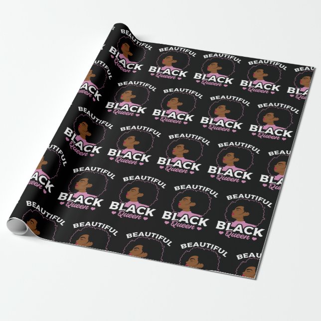 Blessed African American Women Wrapping Paper (Unrolled)