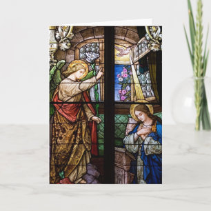 Blessed Among Women Stained Glass Card