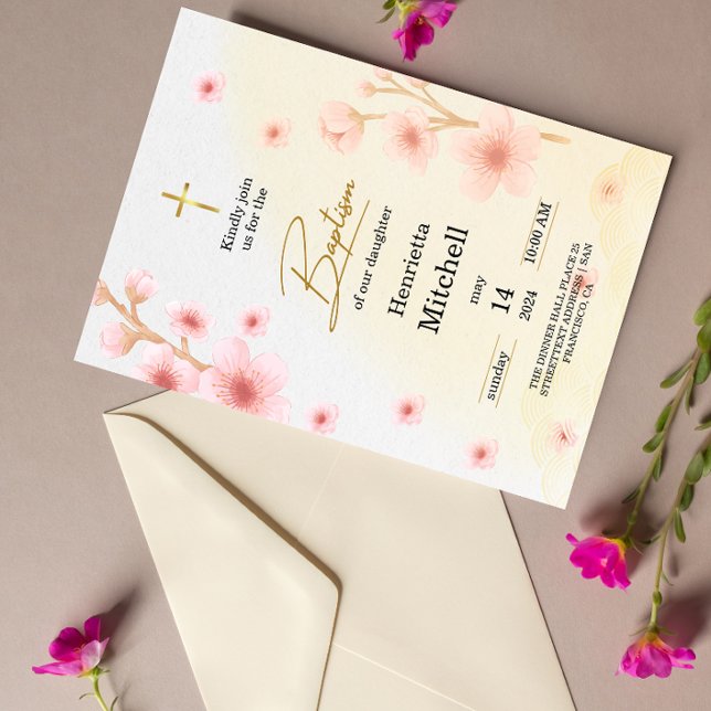 "Blessed and Baptised: A Day to Remember" Invitation (Creator Uploaded)