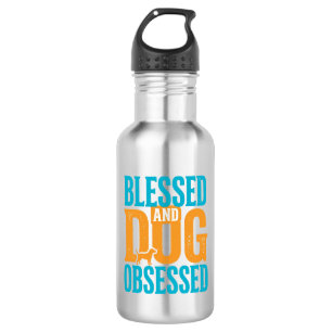Blessed And Dog Obsessed Vintage Dog Lover Design_ 532 Ml Water Bottle