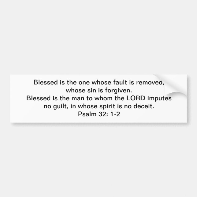 Blessed and FREE! Bumper Sticker (Front)