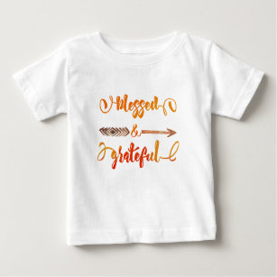 blessed and grateful thanksgiving baby T-Shirt