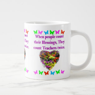 BLESSED AND INSPIRING TEACHER DESIGN LARGE COFFEE MUG