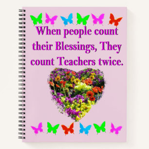 BLESSED AND INSPIRING TEACHER DESIGN NOTEBOOK