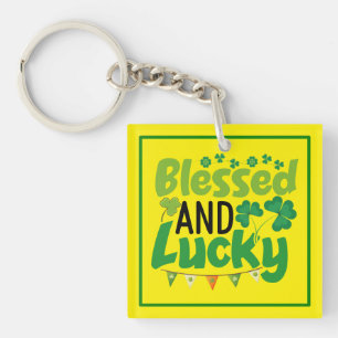 Blessed And Lucky St. Patrick’s Day Design-61103 Key Ring