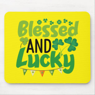 Blessed And Lucky St. Patrick’s Day Design-61103 Mouse Mat