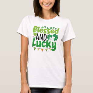 Blessed And Lucky St. Patrick’s Day Design-61103 T-Shirt