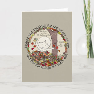 Blessed and Thankful  Holiday Card