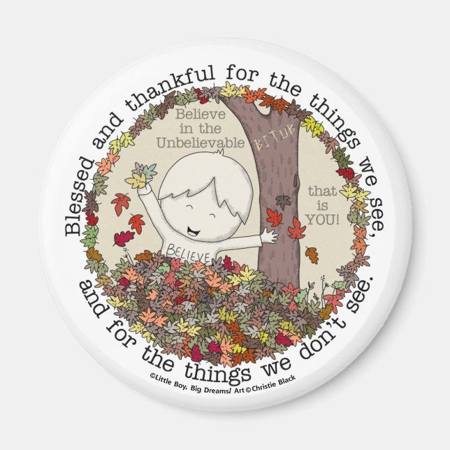 Blessed and Thankful  Magnet (Front)