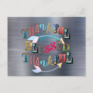 Blessed and Thankful  Postcard