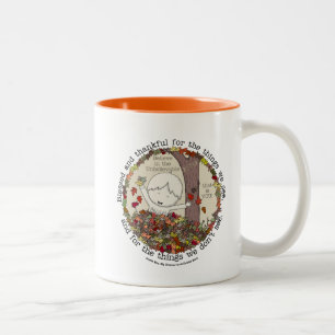 Blessed and Thankful  Two-Tone Coffee Mug