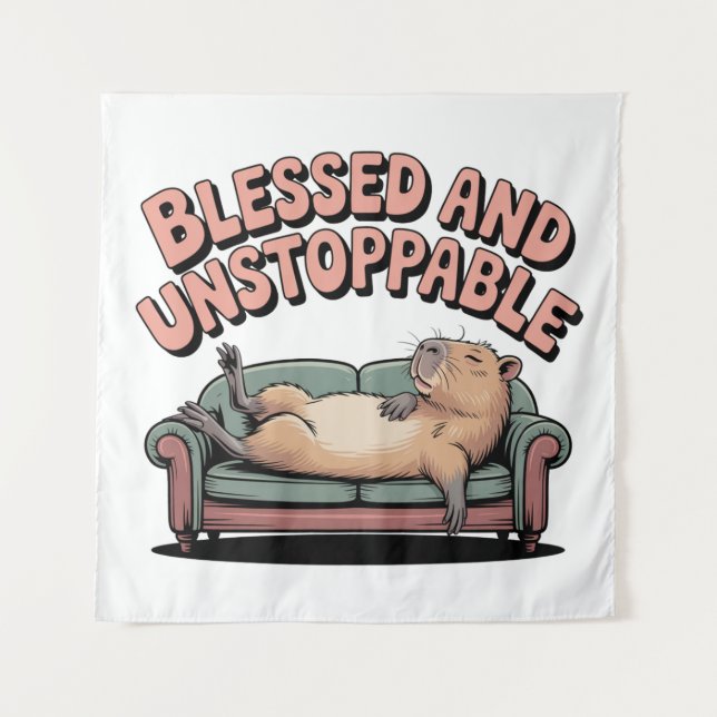 Blessed And Unstoppable Tapestry (Front)