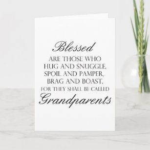 Blessed Are... Grandparents Card