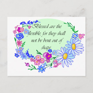 Blessed are the Flexible Postcard