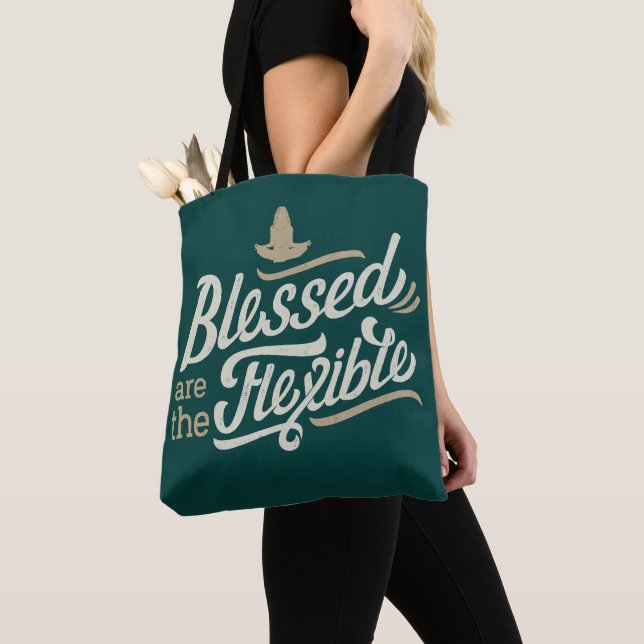 Blessed are the Flexible Tote Bag (Close Up)