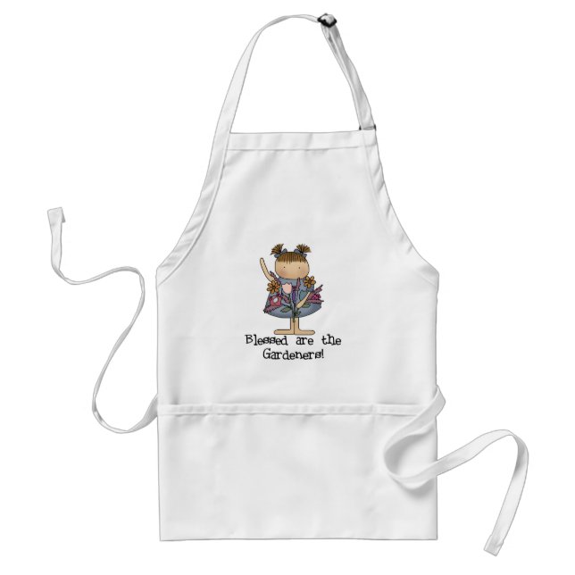 Blessed are the Gardeners Tshirts and Gifts Standard Apron (Front)