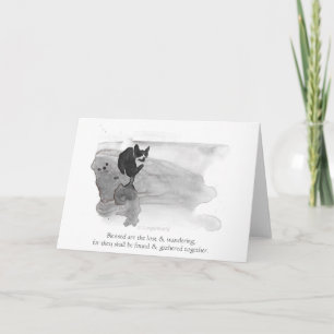 Blessed Are the Lost & Wandering" Corgi Beatitude Card